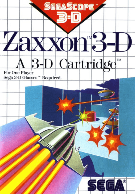 Zaxxon 3D box art for Sega Master System